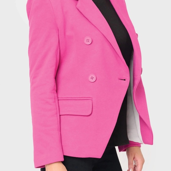 NWT Gibson Look Neon Berry Blazer Size Medium - Picture 5 of 7